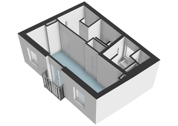Floorplan - Lange Mare 53, 2312 GR Leiden